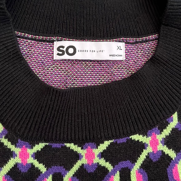 Crop Retro Geometric Sweater Vest - Picture 3 of 3